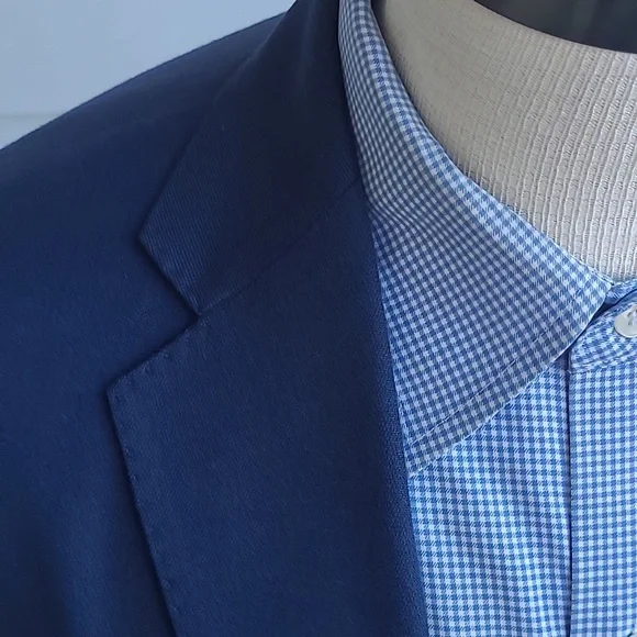 J CREW Ludlow Slim Recent Dark Blue Weave Blend 36 R Slim Mens Sport Coat Blazer